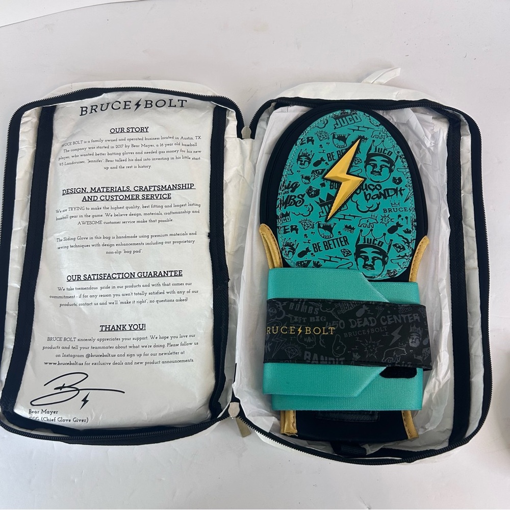 Bruce Bolt Protective‎ Series Premium Pro Sliding Mitt Mint Adult NWT King Juco